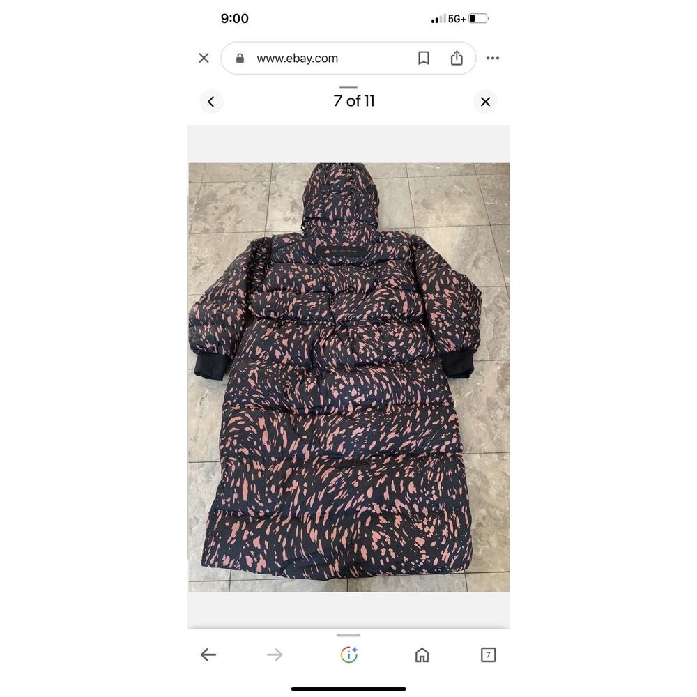 Adidas Stella McCartney Al Aire Libre Down Warm Puffer Coat Vest Oversized SzXL - Picture 7 of 16